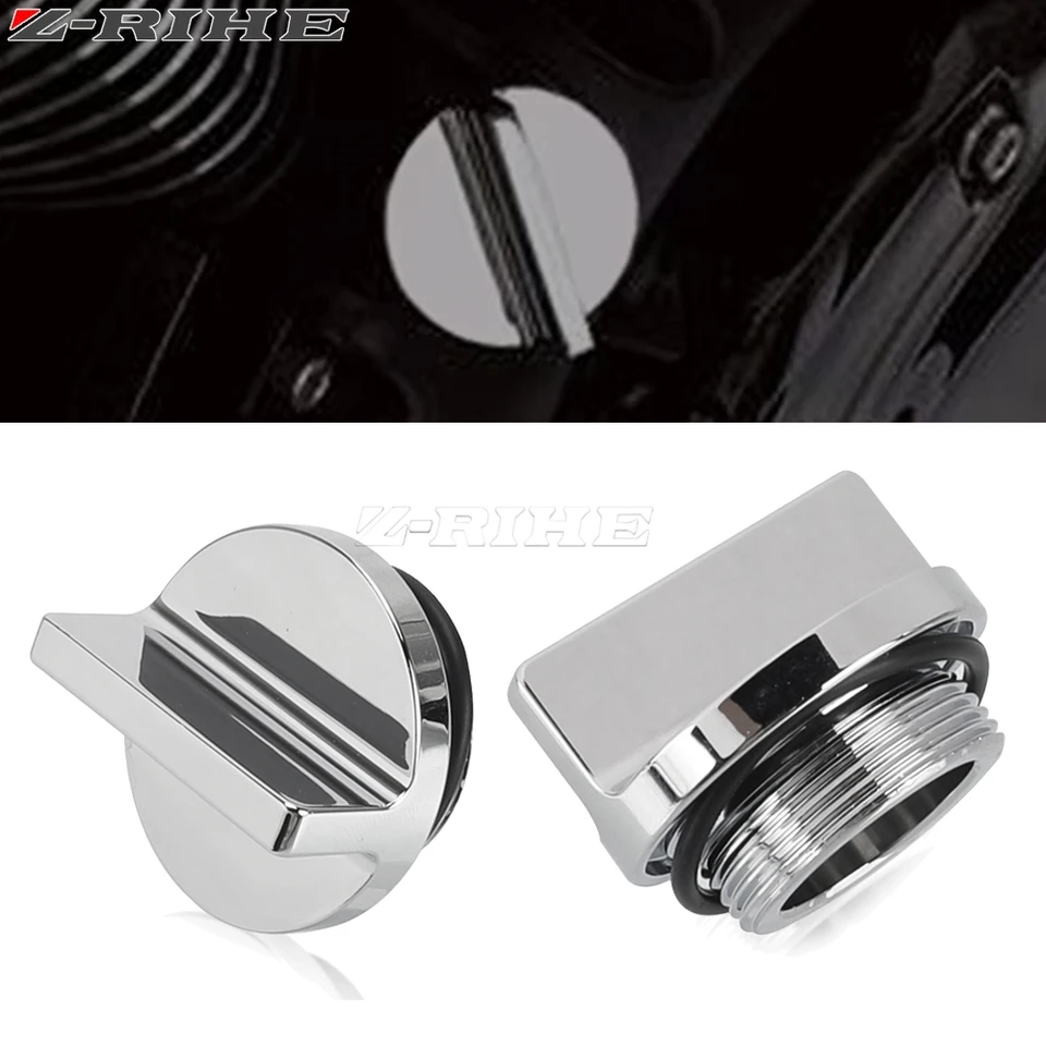 NOVINKA pre Kawasaki VN1500 1996-2008 Vulcan 1500 Classic Drifter Priemer pruh nomad Fi Nomad Motorcycle Chrome Chrome Billet Oil Filler Cap Cap