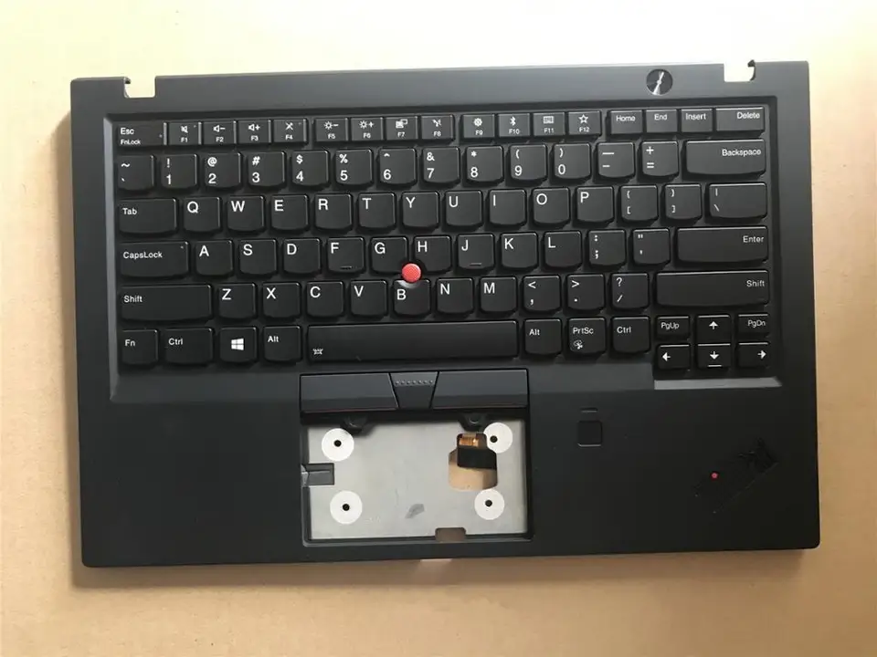 NOVINKA pre Lenovo ThinkPad X1 Carbon 6th Gen Palmrest Panel Panel Cover US English Backlit Klávesnica Fru 01YR547 01YR583