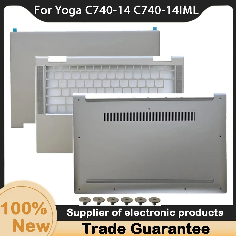 NOVINKA pre Lenovo Yoga C740-14 C740-14IML LCD Zadný kryt zlata AM1FG000310 AM1F0000210 AM1FG000110UPPER PAMPER PALMREST COP /BOOT