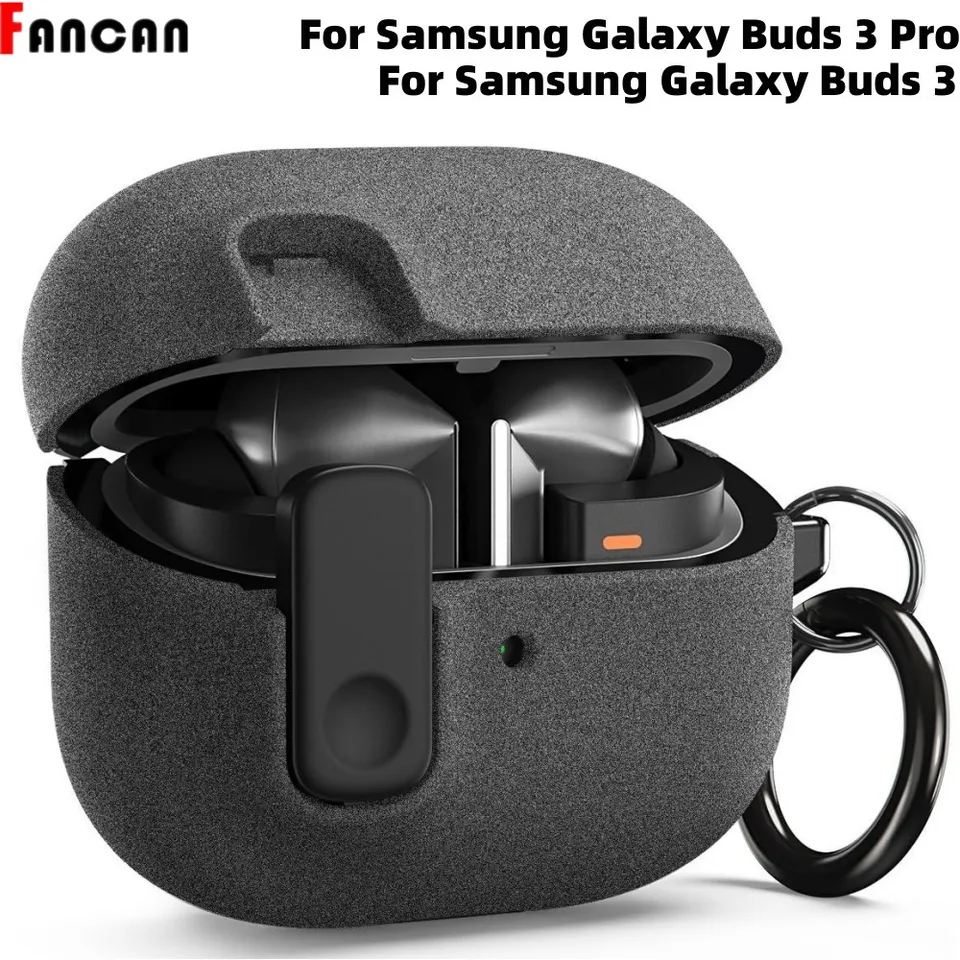 NOVINKA PRE SAMSUNG GALAXY BUDS 3/3PRO puzdro s bezpečným zámkovým nárazovým odvzdušňovačom pre Samsung Galaxy Buds 3 Cute Protection Cover (Sand Stone)