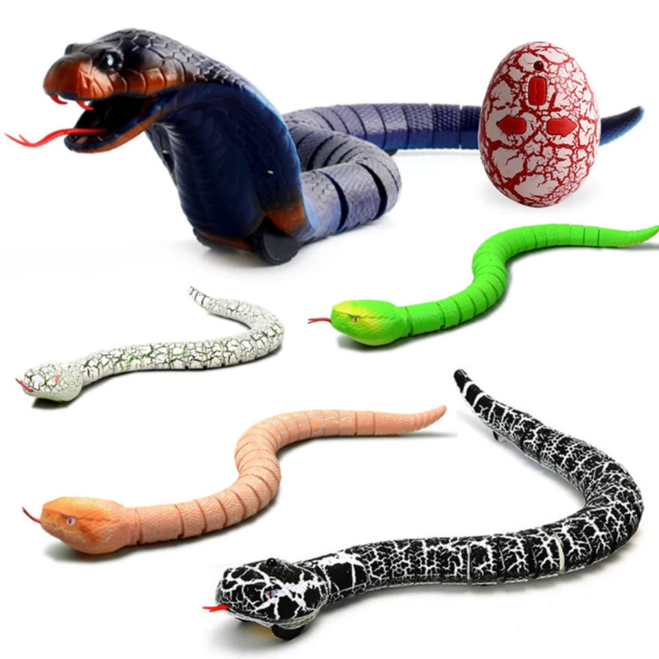 Novinka RC Snake Naja Cobra Viper diaľkové ovládacie ovládanie Robot Animal Hray s USB kábel