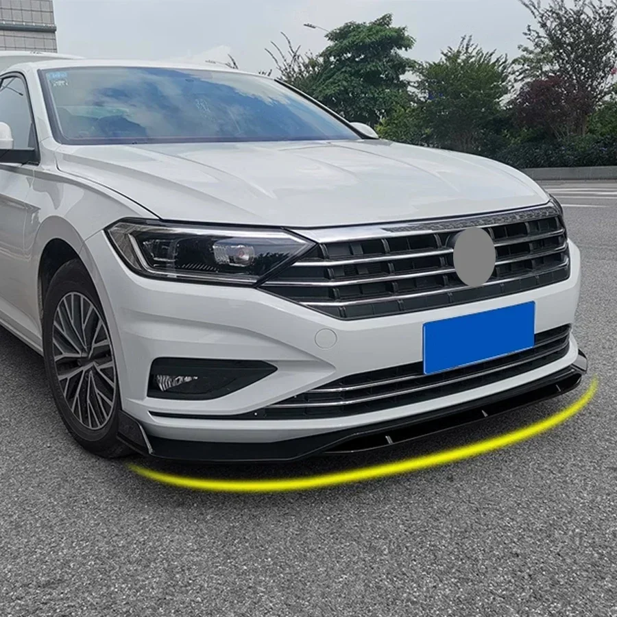 NOVINKA! Splitter Spoiler predného nárazníka pre VW Jetta MK7 2019 2020 2021 ABS Glossy Black Tuning Body Body Auto Príslušenstvo