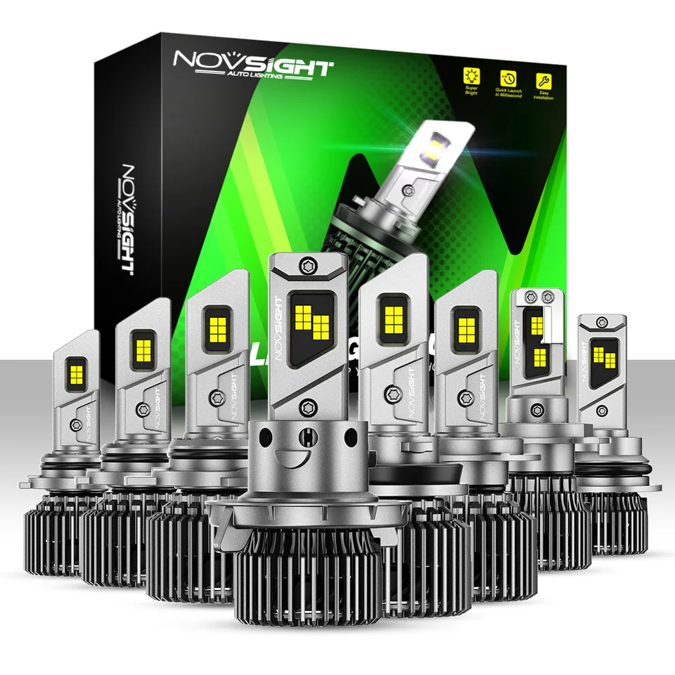 NovSight H7 LED LED CANBUS H4 LED svetlomet 22000LM 100W H11 H8 H9 9005 HB3 9006 HB4 Automobilové svetlo 6500k bielej mini veľkosti Auto svetlomet