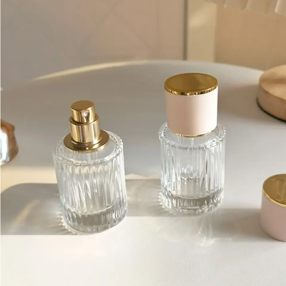Nová 30/50 ml parfumový sklenený sprej na fľašu Čisté prenosné prázdne fľaše s vysokou kapacitou doplňovateľná fľaša na dodávku parfumov