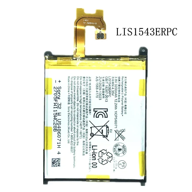 Nová 3200 mAh LIS1543ERPC Výmena batérie pre Sony Xperia Z2 L50T D6502 D6503 L50 L50W L50U Bateria
