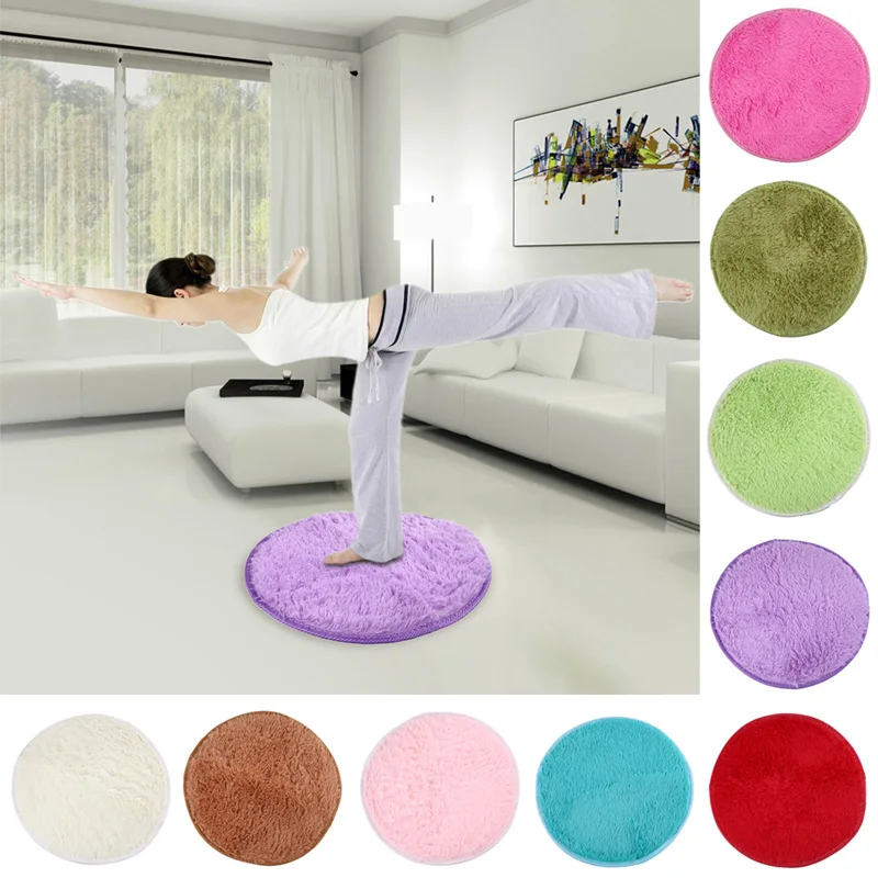 Nová 40 cm domáca dekorácia spálňa podlahy podlahová podlaha koberec Puzzle rohož Fluffy Round Foam Koberce non smyp sprchové rohože