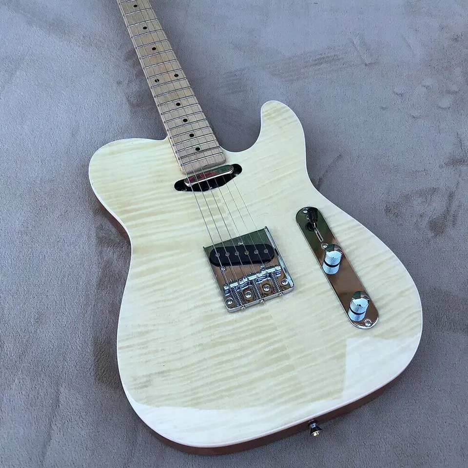 Nová 6-strunová gitarová továreň Prispôsobená ružový hmatník javorový krk
