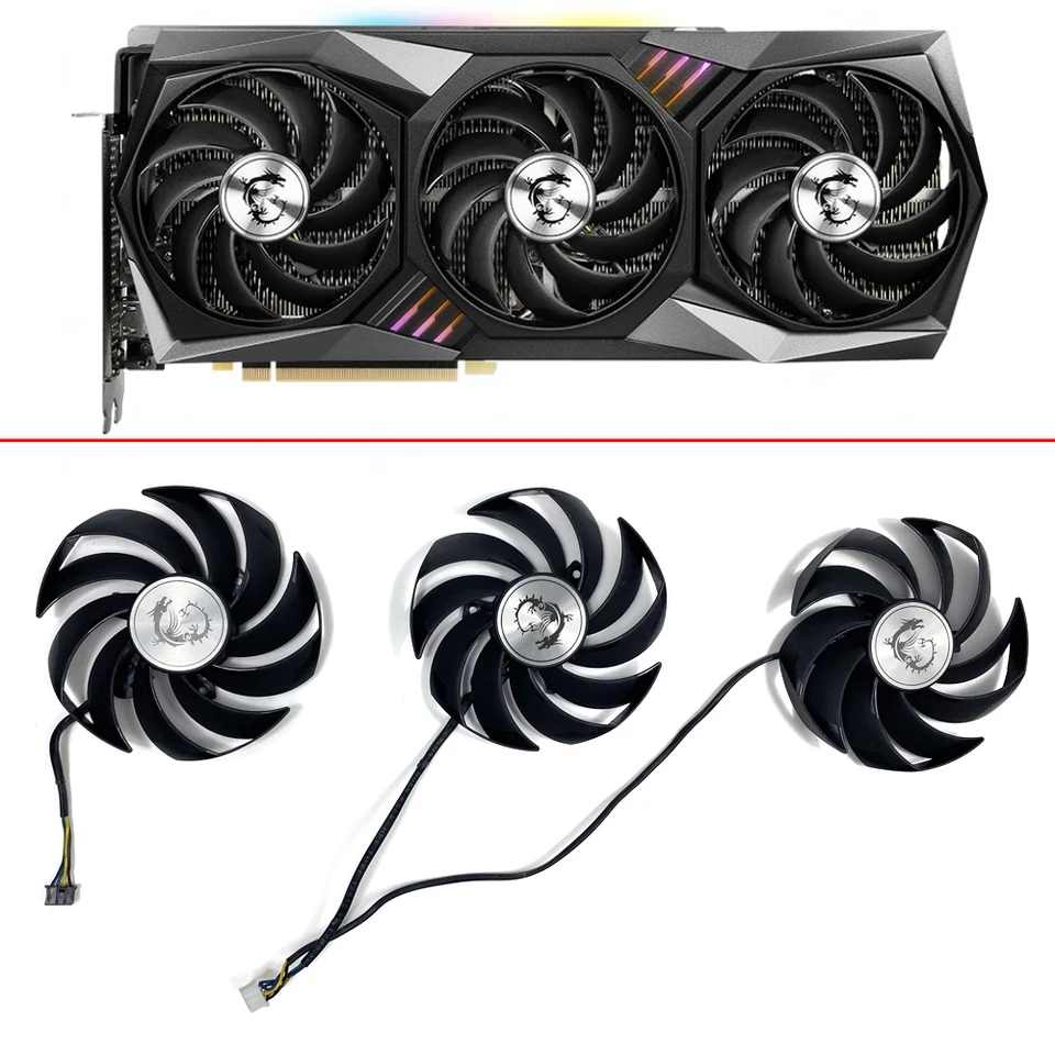 Nová 90 mm grafická karta Fan GPU Výmena pre MSI GeForce RTX 3060 3070 3080 3090 3060TI 3070TI Gaming X Trio Graphics Card Card