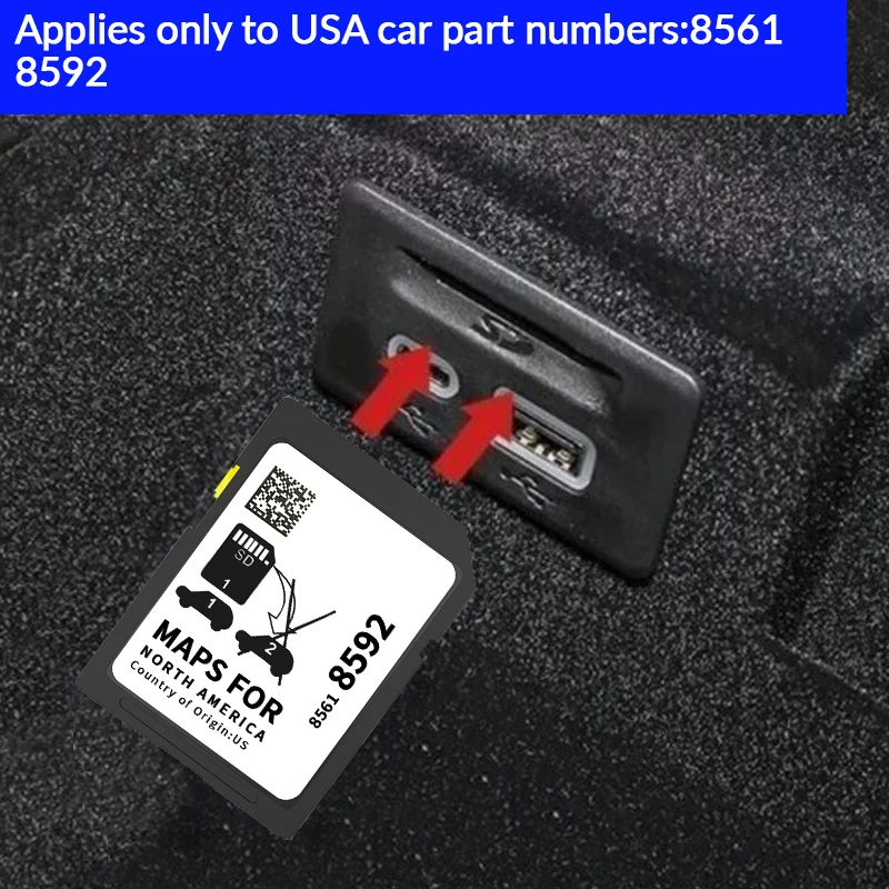Nová aktualizácia mapy GPS navigačná karta SD 85618592 GM GMC Chevrolet Cadillac Buick