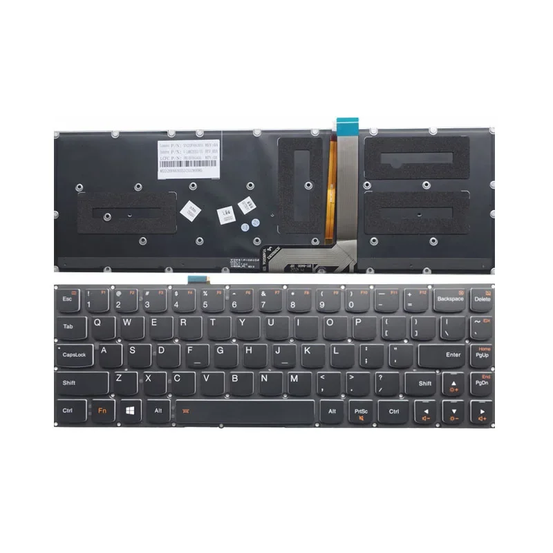 Nová americká klávesnica podsvietená pre Lenovo Yoga 3 Pro 13 1370 Podsvietenie Enlish Key