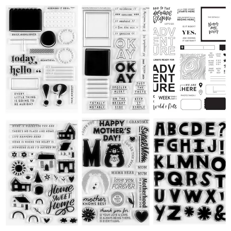 Nová anglická čistá pečiatka pre DIY Scrapbooking/Card Na výrobu A7280
