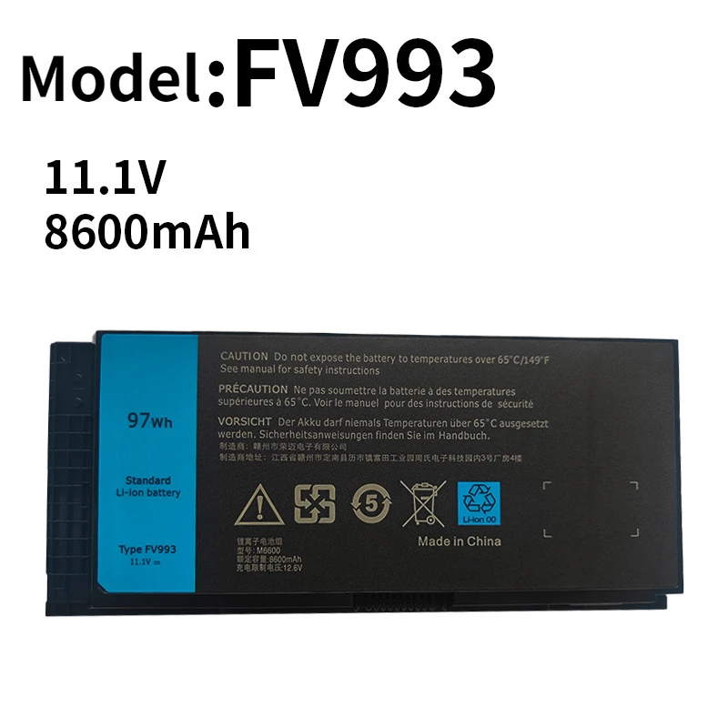 Nová batéria notebooku FV993 pre Dell Precision M6600 M6700 M6800 M4800 M4600 M4700 Séria FJ4W T3NT1 N71FM PG6RC R7PND 3DJH7 97KRM