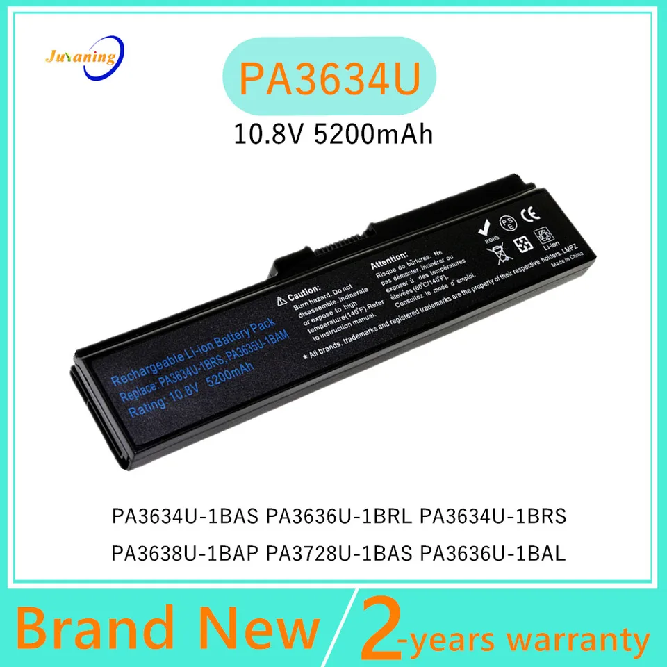 Nová batéria notebooku pre Toshiba PA3728U-1BRS PA3817U-1BAS PA3817U-1BRS PA3818U-1BRS PABAS117 PABAS178 PABAS227