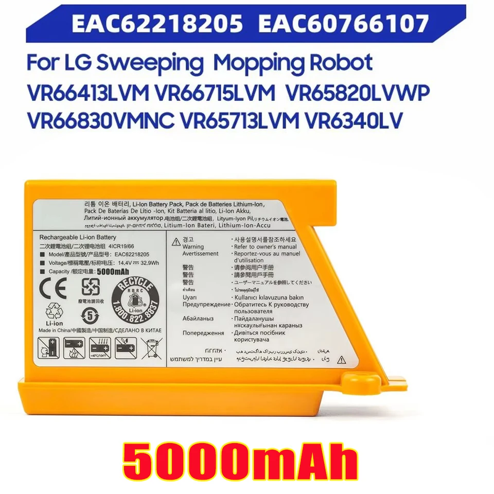 Nová batéria pre LG zametací mopping robot VR65720LVMP VR65715LVM EAC62218205 VR66750LVWP EAC60766107 AGM30061001 VACUEM CLESPREVER