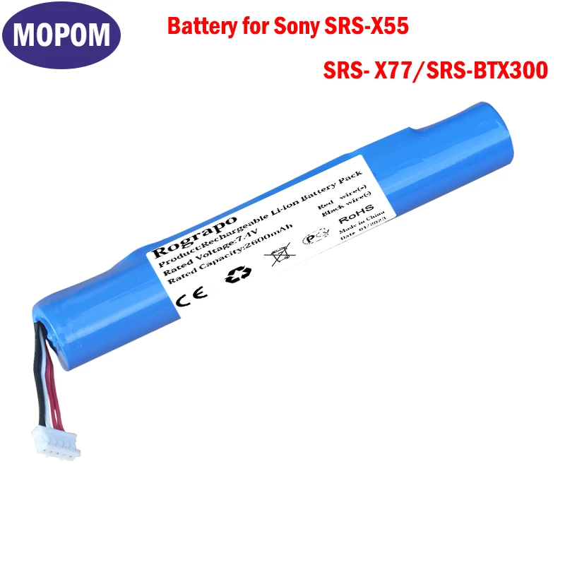 Nová batéria reproduktora 7,4V 2800 mAh ST-04 pre Sony SRS-X55 SRS- x77