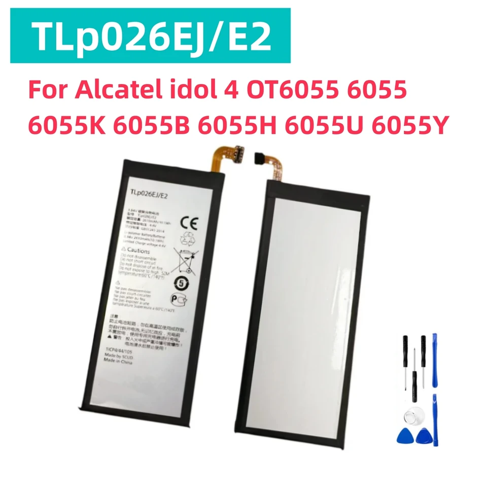 Nová batéria TLP026EJ TLP026E2 2610MAH pre Alcatel Idol 4 OT6055 6055 6055K 6055B 6055H 6055U 6055Y batérie +bezplatné náradie