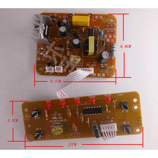 Nová doska okruhu Universal Convetion Cuve Circuit, elektrický keramický sporák, elektrická peci, základná doska na základnú dosku konvekčnej rúry