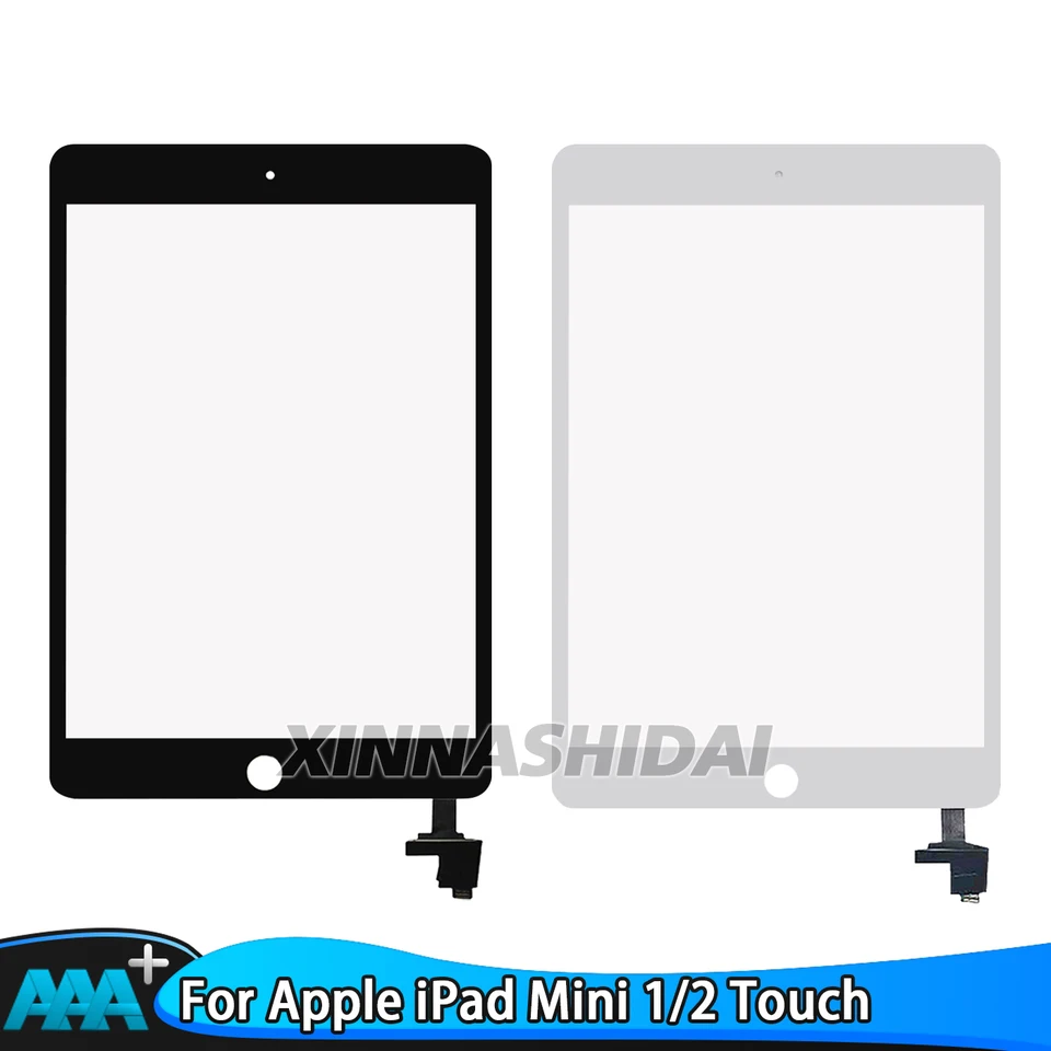 Nová dotyková obrazovka pre iPad Mini 1 2 A1432 A1454 A1455 A1489 A1490 A149 Digitalizátor Digitalizátor dotykového skla dotykových snímačov predného skla predný sklenený panel