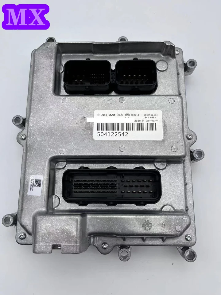 Nová ECU, s elektronickým elektronickým jednotkou riadiaceho modulu motorového modulu ECU ECM 0281020048 504122542, vhodný pre IVECO, New Holland