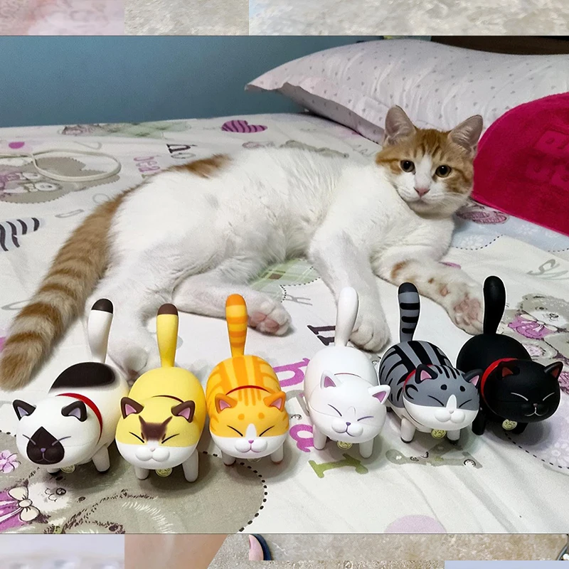 Nová elektrická mačka slepá skrinka Kawaii Walking Animal Kitten Hračky Ozdoby Narodeniny bábätká Ručne vyrobené kutilá