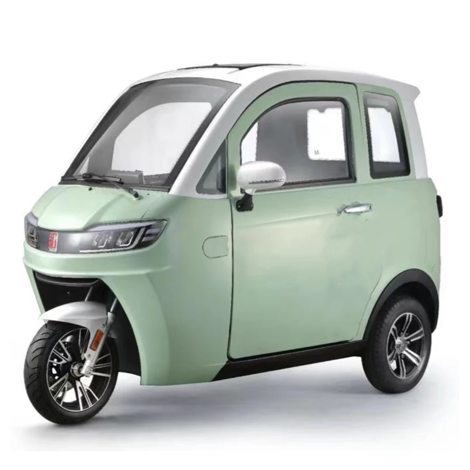 Nová energia Tri kolesá auto Plne uzavreté elektrické trojkolky 1500 W 2000 W Mobility Scooter s 2-3 sedadlami