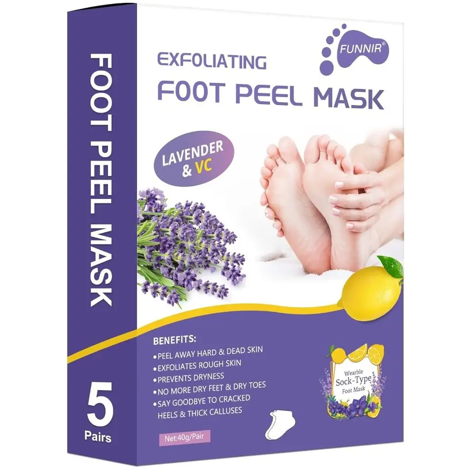 Nová exfoliantná močka na peelovú masku Prírodné odlupovanie z kalusov Prírodný exfoliator Sladká maska ​​mäkkej nohy pre starostlivosť o nohy