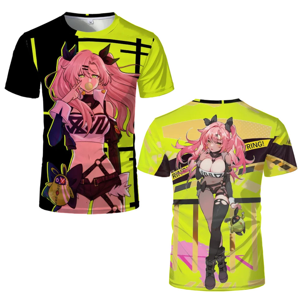 Nová hra Arpg Zenless Zone Zero Zero Nicole Demara 3D Tlačené tričká Men Dámske rukávy tričko tričko Harajuku anime TEE Top oblečenie
