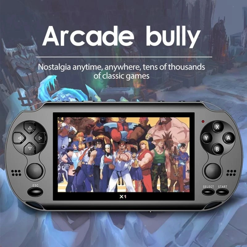 Nová hra GamePad 4,3-palcová herná konzola 8 GB vrecká pre PSP 128 Bit Game Console Retro vstavaná 10000 Classic Games Console Camera Camera
