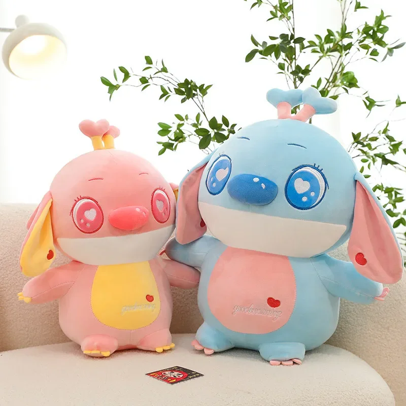 Nová karikatúra Kawaii Disney Lilo a Stitch Veľká plyšová hračka anime anjel Plyšy Soft Smalsed Doll Dolllow vankúš Divok pre narodeniny darček