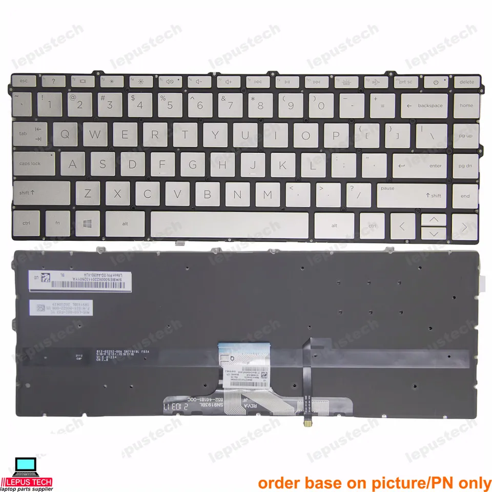 Nová klávesnica pre HP X360 14-DW 14-DV 14-DY 13-BB Q243 Q244 Q234 I137 W146 Gold Backlit US klávesnica lepustech.com