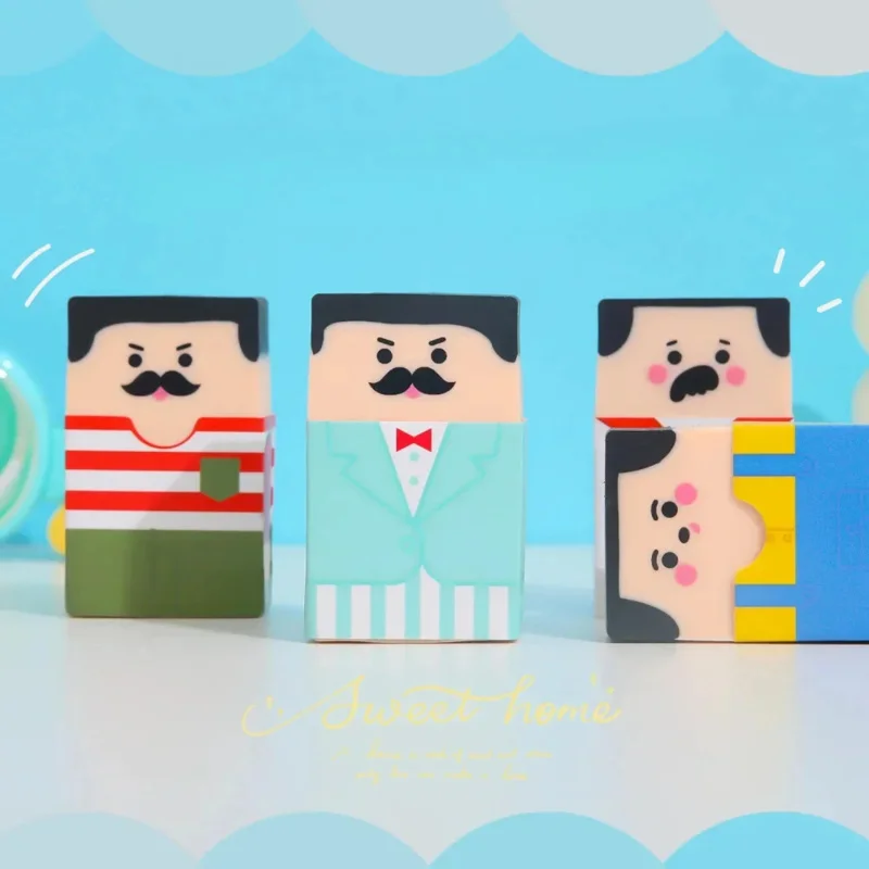 Nová kreatívna ceruzka Bald Old Man Eraser Student Stationery Desk School Office Supplies Deti veľkoobchod