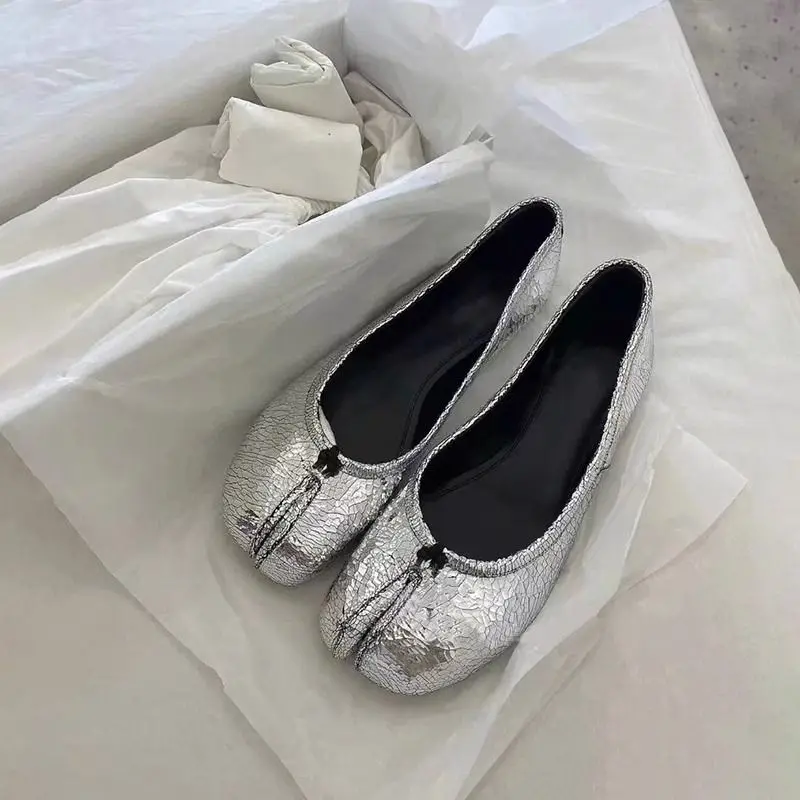 Nová lady tabi topánky Split špičky Flat topánky Elegantné dámske obuvi kožené zapatos minure móda jesenné topánky dámske topánky Lady Mujer
