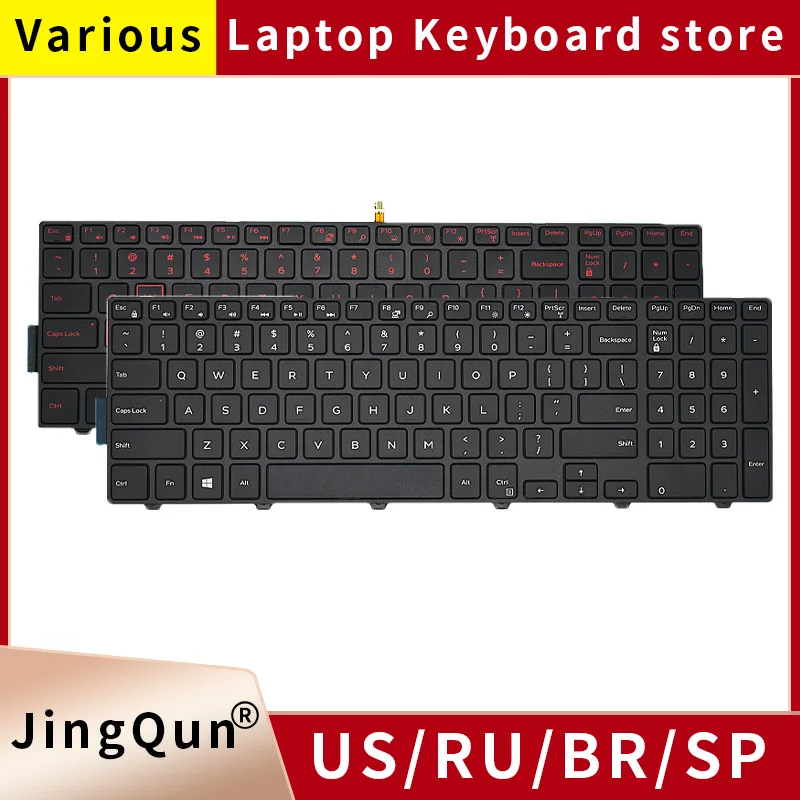 Nová latinská/španielska/USA/Ruská klávesnica pre Dell Inspiron 15 3541 3542 3543 5542 3550 5545 5547 3551 3552 3559 3565 3567 5566 5748