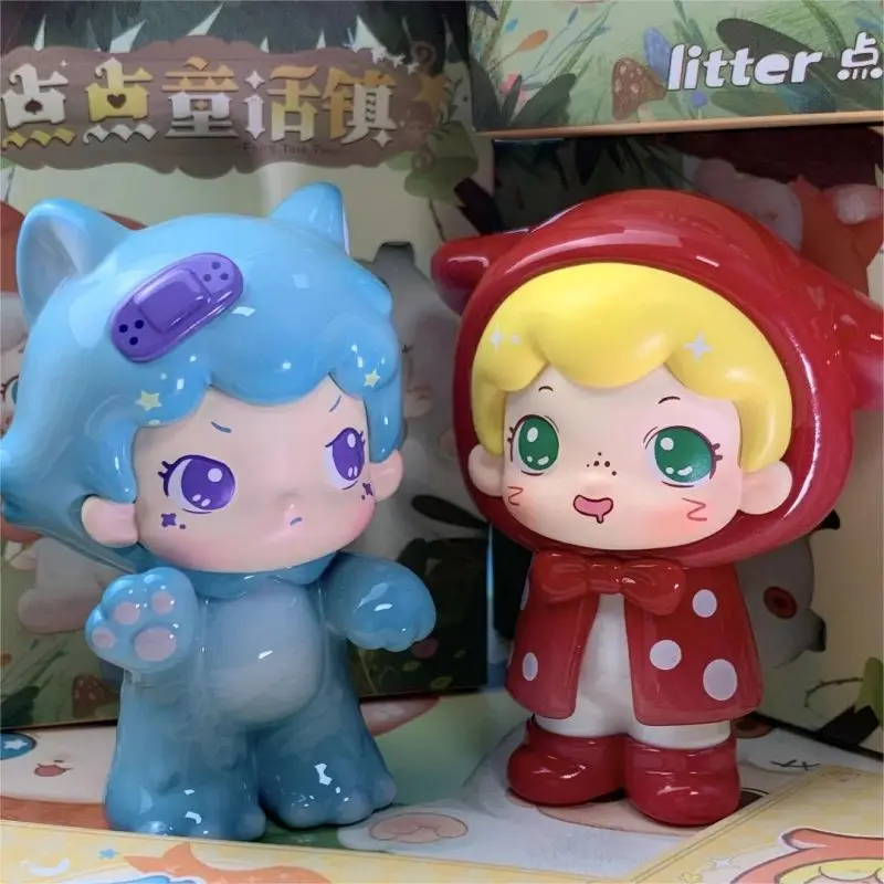 Nová Littler Fairy Tale Town Blind Box Cute Litter Boy Tajomy Box Prekvapenie darček Zberateľný model domáci ozdoba PVC socha darček