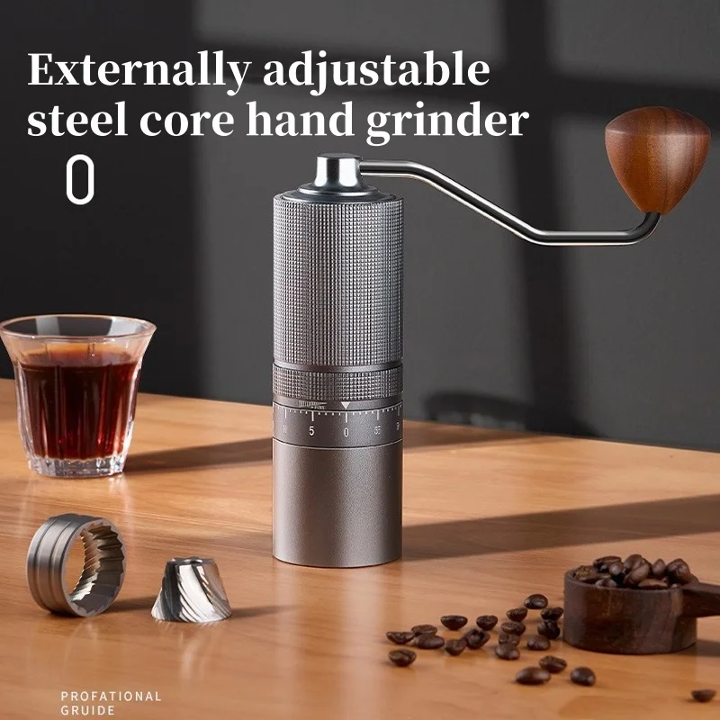 Nová manuálna kávová brúska 7 Core Professional espresso fazuľové mlynčeky mlyn externé nastaviteľné vonkajšie domáce kávovar