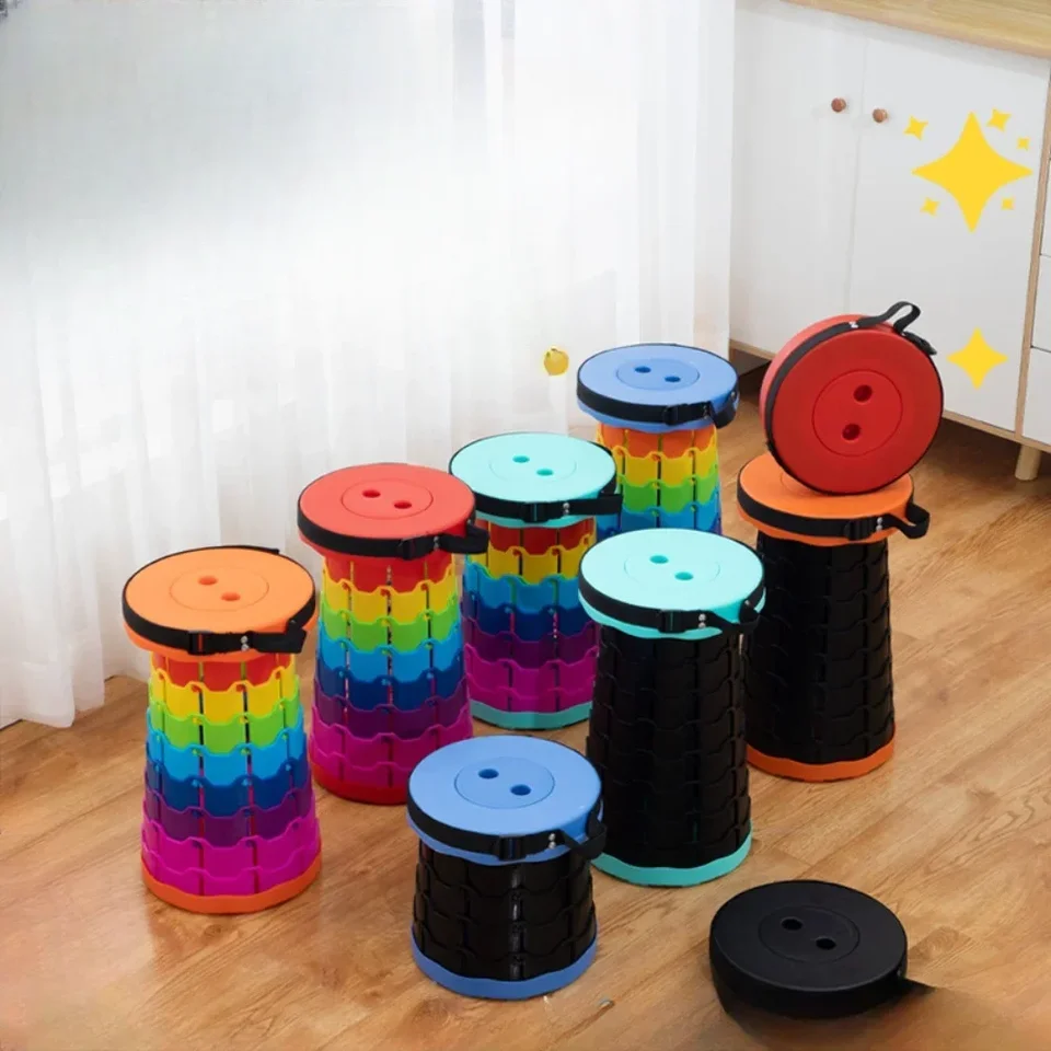 Nová mazarová okrúhla stolička Pohodlné zasunuteľné stolice Pohodlné skladovanie Malá veľkosť magická rybárska stolička na jazdu v aute
