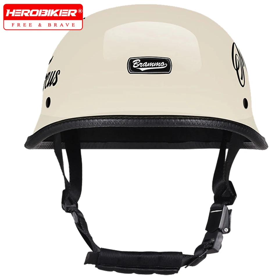Nová motocyklová prilba nemecký vinobranie Casco Moto Motorcycle Accessories Otvorená tvár letná retro polovica prilby unisex prilby