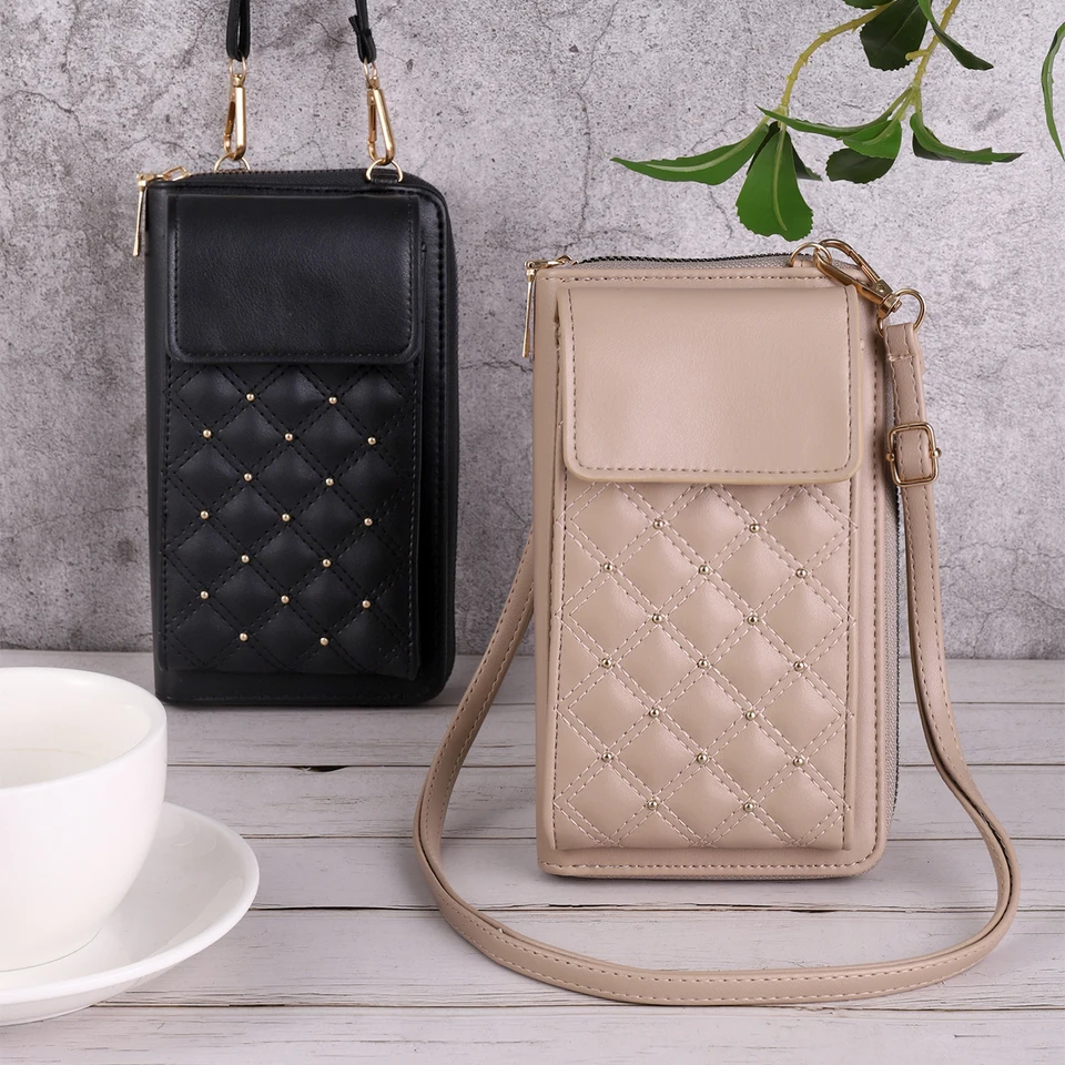 Nová módna a všestranná taška na mobilné telefóny, malá vôňa vetra Lingge Crossbody Bag, všestranná kabelka na mince