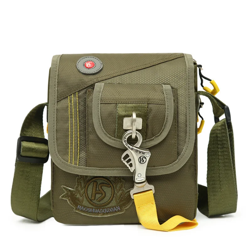 Nová módna pánska taška s jedným ramenom Messenger Módna neformálna pánska taška Outdoor Oxford Cloth Messenger Bag