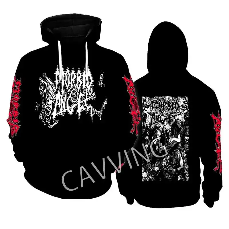Nová módna tlačiareň Morbid Angel Metal Rock Estetické mikiny mikina gotická top harajuku bavlnená unisex oblečenie CC2