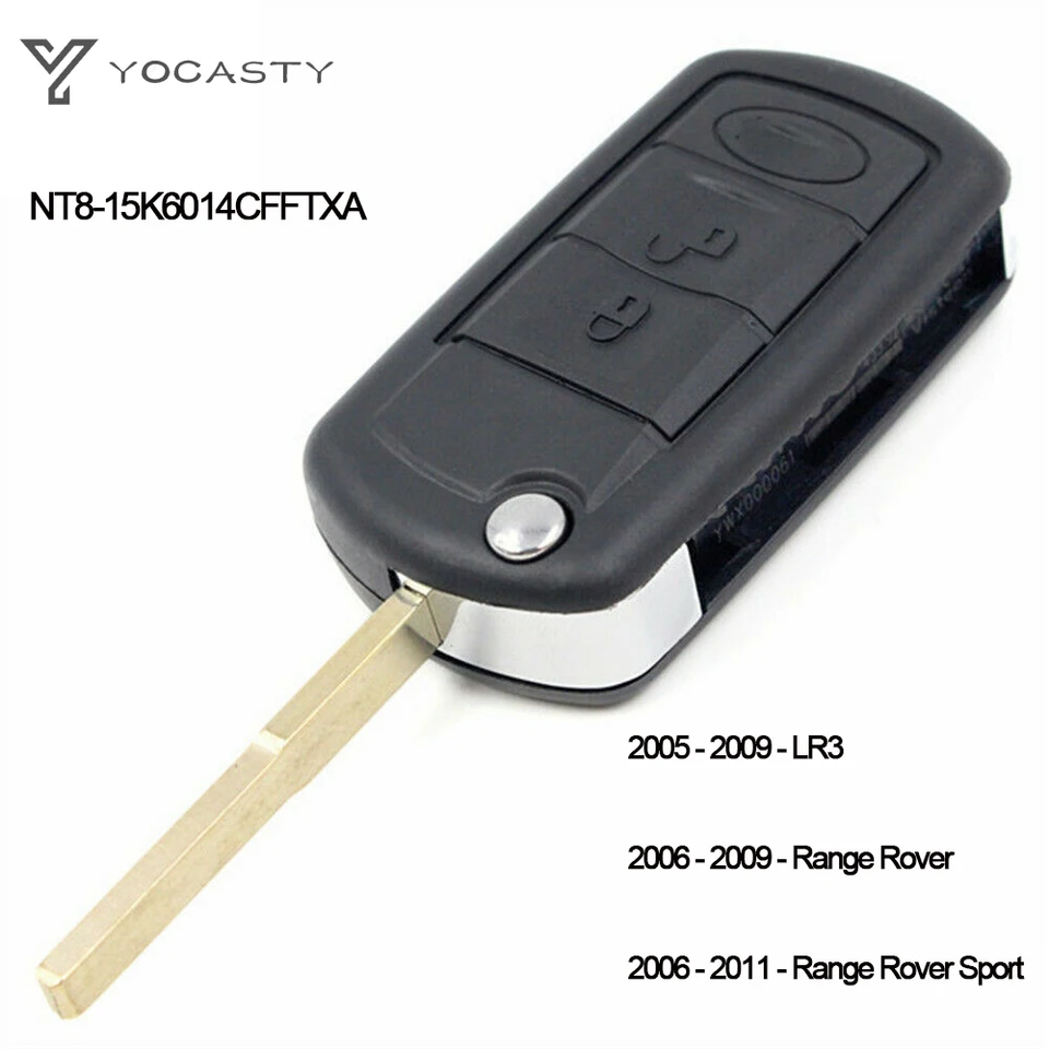 Nová náhrada za Land Rover Sport LR3 Flip Diaľkový kľúč FOB 3B NT8-15K6014CFFTXA