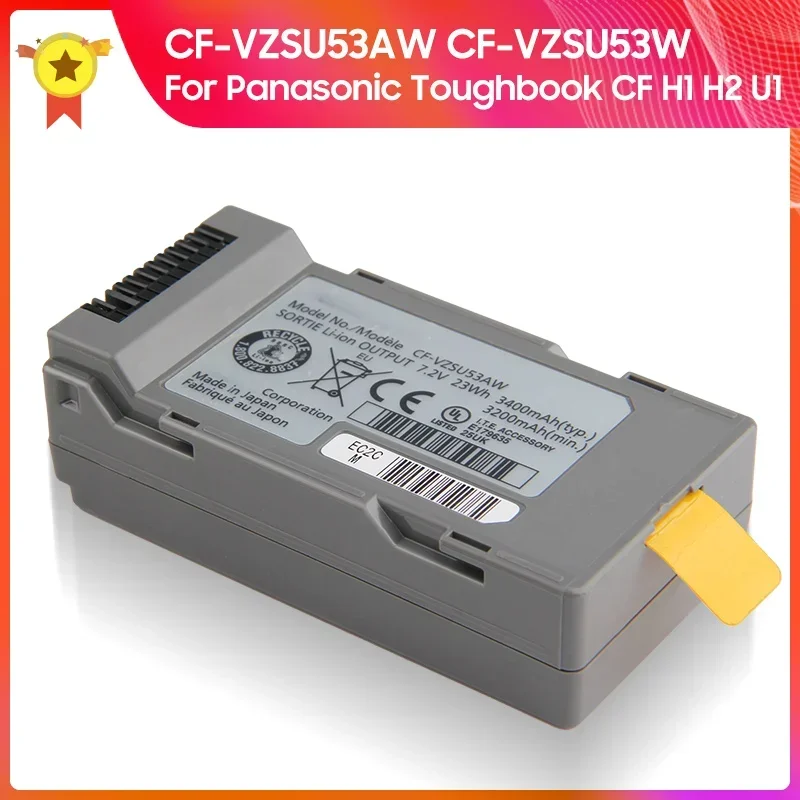Nová náhradná batéria CF-VZSU53W CF-VZSU53AW pre Panasonic Toughbook CF H1 H2 U1 Vysoko kvalitné batérie 3400 mAh