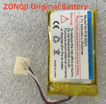 Nová náhradná batéria pre iPod Nano1 1st Gen Generation MP3 Li-Polymer Nabíjateľná nano 1 616-0223 616-0224Batteries