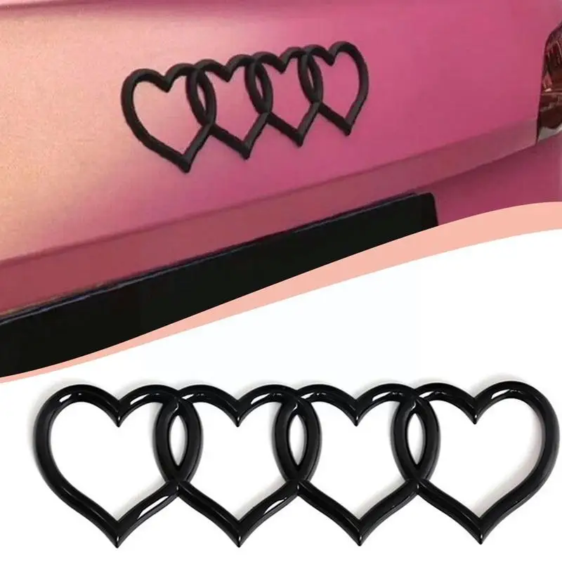 Nová nálepka na nálepku auta Love Heart Logo Zadný kufrový štítok odznak Znak Znak pre Audi náhradné doplnky vozidla V4M3