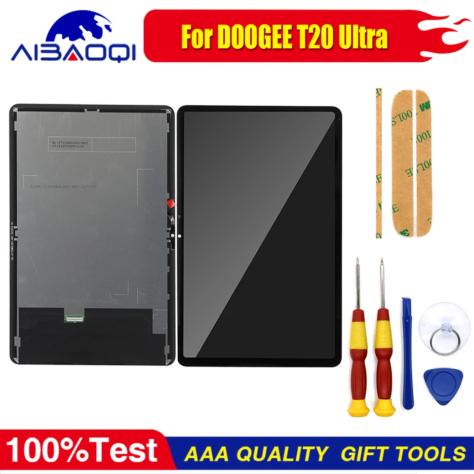 Nová originálna dotyková obrazovka pre Doogee T20 Ultra Tablet PC LCD displej Digitalizátor Výmena dielov Demassemble Tool Demassemble