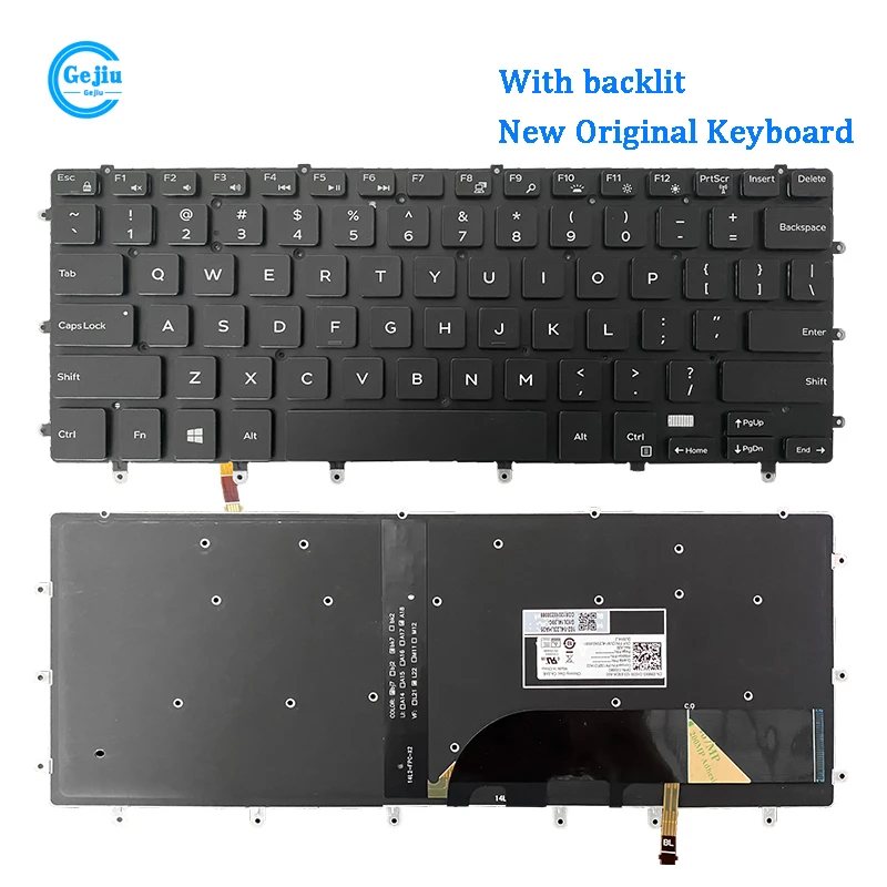 Nová originálna klávesnica pre laptop pre Dell Precision 5510 5520 5530 M5520 0GDT9F s podkrytím