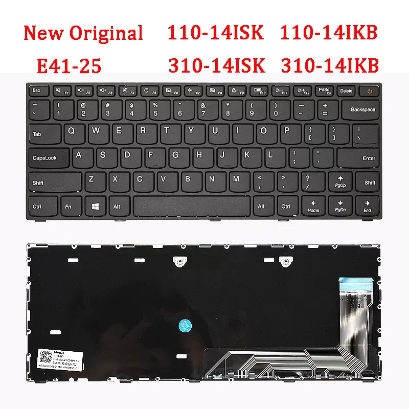 Nová originálna klávesnica pre notebook pre Lenovo IdeaPad 110-14isk 110-14ikb 310-14isk 310-14ikb E41-25