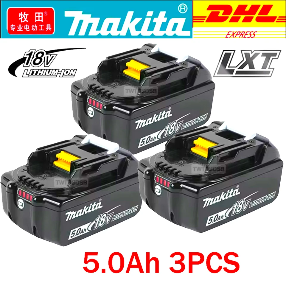 Nová originálna Makita 18V 6.0AH Nabíjateľná batéria pre Makita BL1830 BL1830B BL1840 BL1840B BL1850 BL1850B Elektrická náradie batérie