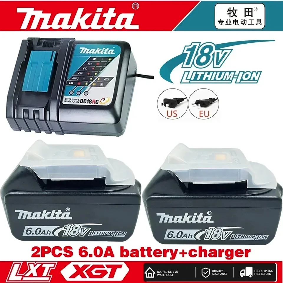 Nová originálna Makita 18V batéria 6AH/5A BL1860 BL1860B BL1850 BL1850B LI-ION Výmena batérie BL1840 BL1840B BL1830 BL1830B