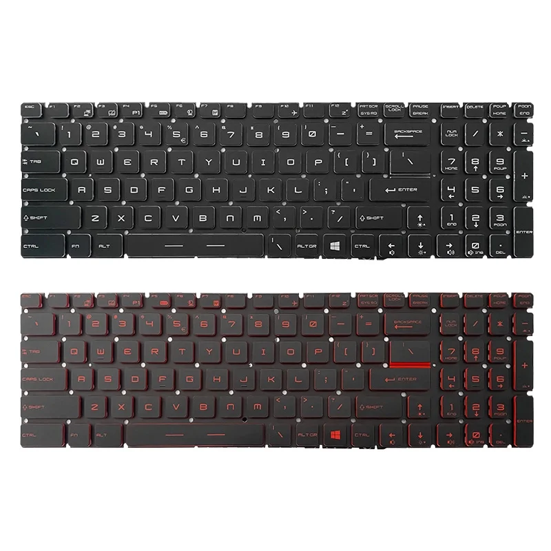 Nová originálna náhradná klávesnica notebooku pre MSI GL62M GS63 GS73VR GP72MVR GT72VR GT62VR GL63